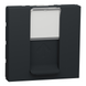 Розетка комп'ютерна RJ45, одинарна категорія 6 STP, 2 модулі антрацит (NU341754) NU341754 фото