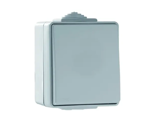Вимикач 1-кл. зовн. перехресний Efapel Waterproof 10A/250В, герметичний IP65, сірий (48051 CCZ) 48051 CCZ фото