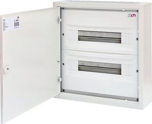 Щит металевий WRP18-2 (2х18 мод., 36мод., пластик. фальш-панель, IP30, зовніш. викон.) 1101382 фото