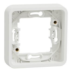 Рамка одномісна IP55 Mureva Styl, універсальна, біла (MUR39107) MUR39107 фото