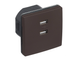 Розетка 2-на USB SIEMENS DELTA Style 250V, 2100 mA шоколад (13780CH) 13780CH фото