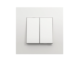 Вимикач 2кл. сход. EFAPEL QUADRO 10АХ, 250V білий глянцевий (4610112 SBR) 4610112 SBR фото