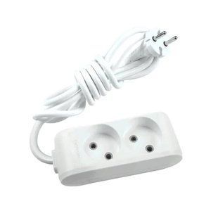 Подовжувач Panasonic X-tendia без заземленням та шторками 2 гнізда (WLTB04222GR-UA1) WLTB04222GR-UA1 фото