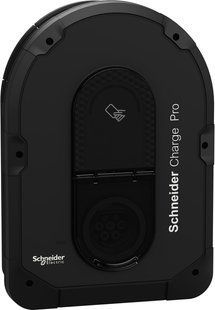 Зарядна станція Schneider Charge PRO 16/32A 1Ф/3Ф (7,4/11/22 кВт) з розеткою T2S RFID 4G Чорна EVB4S22N40G фото