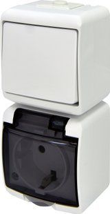 Мікс_верт. (1кл.вим.+1-а роз.schuko_димч.кр.) (IP44/54) VRHP-1sd (4668026) 4668026 фото