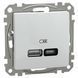 USB-розетка тип A+C 21 Вт білий (SDD111405) SDD111405 фото