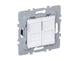 Розетка 2-на PC EFAPEL Latina RJ45 5e білий матовий (4797612 SBM) 4797612 SBM фото