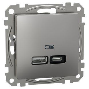 USB розетка Антрацит Sedna Design (SDD113405) SDD113405 фото