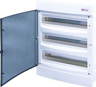 Щит внутр. розподільний ECM 3x18PT (54мод.проз.дверцята) 1101047 фото