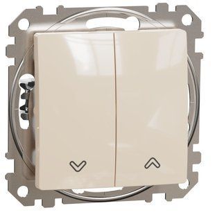 Двополюсний вимикач Бежевий Sedna Design (SDD112104) SDD112104 фото