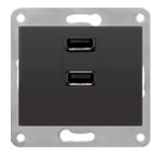 Розетка USB подвійна 250V 2.1A SIEMENS DELTA Iris слонова кістка (5TG2022-1-A) 5TG2022-1-A фото