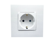 Розетка 1-на з з/к, ШУКО EFAPEL QUADRO 16А, 250V білий глянцевий (4612912 SBR) 4612912 SBR фото