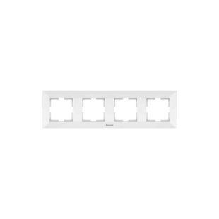 Рамка 4-на горизонт. Panasonic Arkedia Slim, біла (WNTF08042WH-UA1) WNTF08042WH-UA1 фото