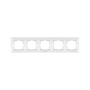 Рамка 5-на горизонт. Panasonic Arkedia Slim, біла (WNTF08052WH-UA1) WNTF08052WH-UA1 фото