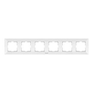 Рамка 6-на горизонт. Panasonic Arkedia Slim, біла (WNTF08062WH-UA1) WNTF08062WH-UA1 фото