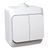 Вимикач 2-кл. IP44 білий Cedar Plus (WDE000550) WDE000550 фото
