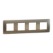 Рамка 4-постова Матова бронза/білий Unica New Studio Metal (NU280850M) NU280850M фото
