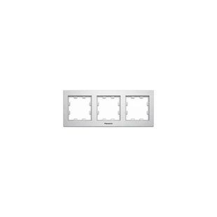 Рамка 3-а горизонтальна Karre Plus 55 (Срібло) (WDTF08032SL-UA1) WDTF08032SL-UA1 фото