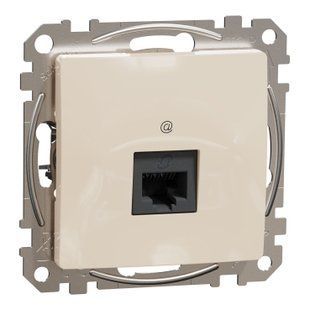 Комп'ютерна розетка RJ45 Бежевий Sedna Design (SDD112451) SDD112451 фото