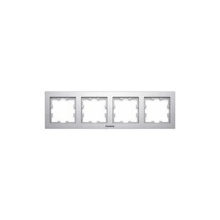 Рамка 4-а горизонтальна Karre Plus 55 (Срібло) (WDTF08042SL-UA1) WDTF08042SL-UA1 фото