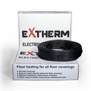 Кабель нагрівальний двожильний Extherm 25 м ETC ECO 20-500 фото