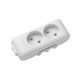 Колодка Panasonic X-tendia без заземленням та шторками 2 гнізда (WLTB02202GR-UA1) WLTB02202GR-UA1 фото