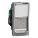 New Unica RJ45 1 модуль CAT6A FTP алюм (NU344830) NU344830 фото