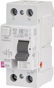 Реле диференційне (ПЗВ) 2р EFI-P2 25/0,3 тип AC (10kA) (2061231) 2061231 фото