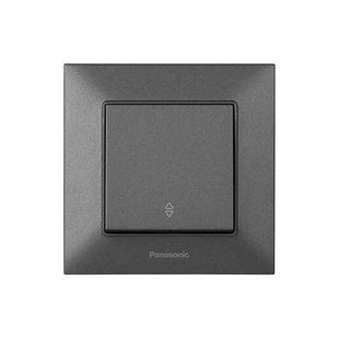 Вимикач 1кл.прохід. Panasonic Arkedia Slim, димч. (WNTC00032DG-UA1) WNTC00032DG-UA1 фото