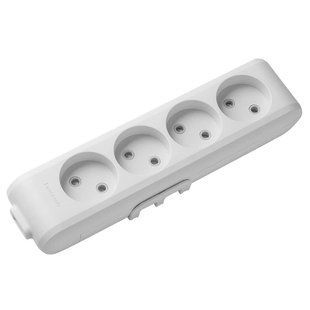 Колодка Panasonic X-tendia без заземленням та шторками 4 гнізда (WLTB02402GR-UA1) WLTB02402GR-UA1 фото