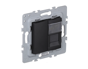 Розетка PC EFAPEL Latina RJ45 5e, чорний матовий (4797112 SPM) 4797112 SPM фото