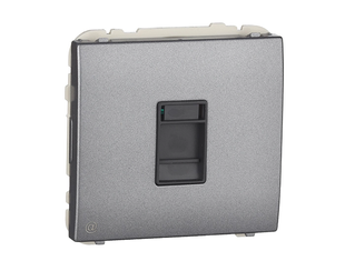 Розетка PC Efapel Apolo RJ45 5e металік графітовий (50453 TGR) 50453 TGR фото