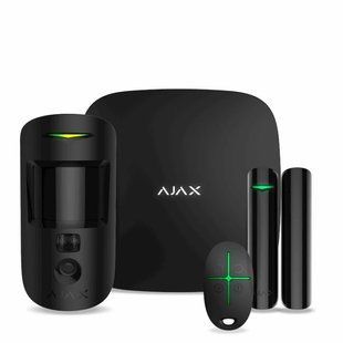 StarterKit Cam (HDR) Ajax, чорний, комплект охоронної сигналізації 000052842 фото