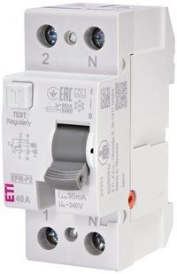 Реле диференційне (ПЗВ) 2р EFI6-P2 40/0,03 тип A (6kA) (2061262) 2061262 фото
