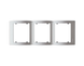 Рамка потрійна вертикальна SIEMENS IRIS алюміній ф'южн (S18103 AF) S18103 AF фото