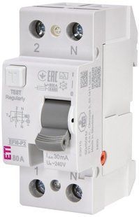 Реле диференційне (ПЗВ) 2р EFI6-P2 80/0,03 тип A (6kA) (2061264) 2061264 фото