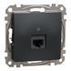 Одинарний роз'єм RJ45 CAT6 UTP Чорний Sedna Design (SDD114461) SDD114461 фото