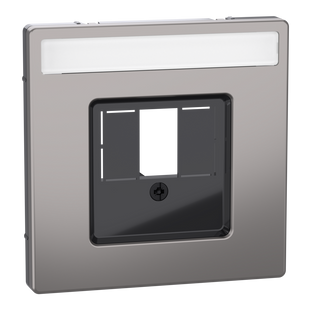 Накладка для TAE / Audio / USB / HDMI роз з полем для марк SysD нікель (MEG4250-6050) MEG4250-6050 фото