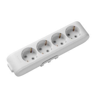 Колодка Panasonic X-tendia із заземленням та шторками 4 гнізда (WLTB04402GR-UA1) WLTB04402GR-UA1 фото