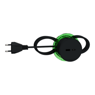Unica system+, Настільний блок XS з USB типу A та USB типу C, антрацит (INS44009) INS44009 фото