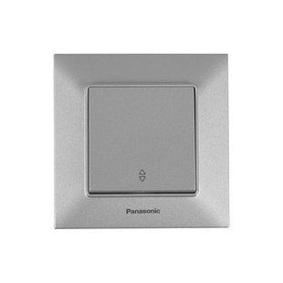 Вимикач 1кл.прохід. Panasonic Arkedia Slim, срібло (WNTC00032SL-UA1) WNTC00032SL-UA1 фото