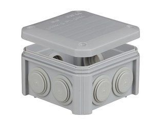 Коробка розпод.зовн. UNIKA PLANK поліпроп.самозатух.850&deg;С IP55 з сальник.гумов. IB401 (PLK4010850) PLK4010850 фото