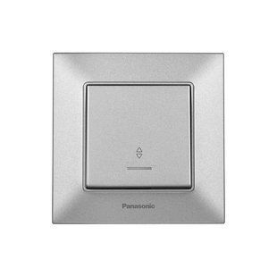 Вимикач 1кл.прохід.+підсв. Panasonic Arkedia Slim, срібло (WNTC00042SL-UA1) WNTC00042SL-UA1 фото