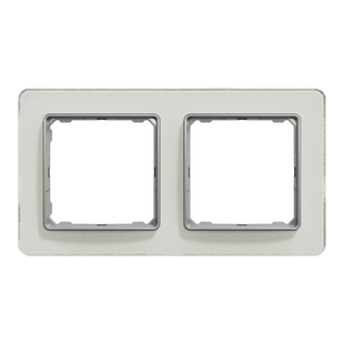 Рамка 2-місна Біле скло Sedna Elements (SDD360802) SDD360802 фото