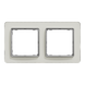 Рамк 2-пост шт Біле скло Sedna Elements (SDD360802) SDD360802 фото