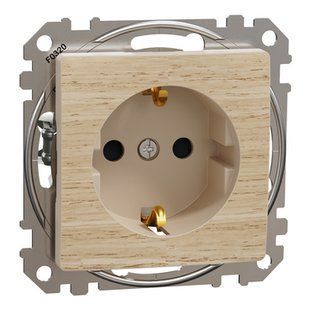 Розетка із заземленням Береза Sedna Elements (SDD180022U) SDD180022U фото