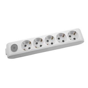 Колодка Panasonic X-tendia із заземленням та шторками 5 гнізд (WLTA04502GR-UA1) WLTA04502GR-UA1 фото