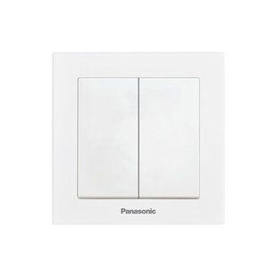 Вимикач 2 кл Karre Plus 55 (Білий) (WDTC90092WH-UA1) WDTC90092WH-UA1 фото
