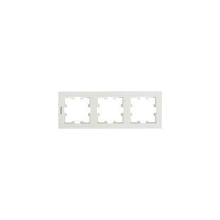 Рамка 3-а горизонтальна Karre Plus 55 (Біла) (WDTF08032WH-UA1) WDTF08032WH-UA1 фото