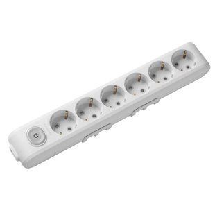 Колодка Panasonic X-tendia із заземленням та шторками 6 гнізд (WLTA04602GR-UA1) WLTA04602GR-UA1 фото